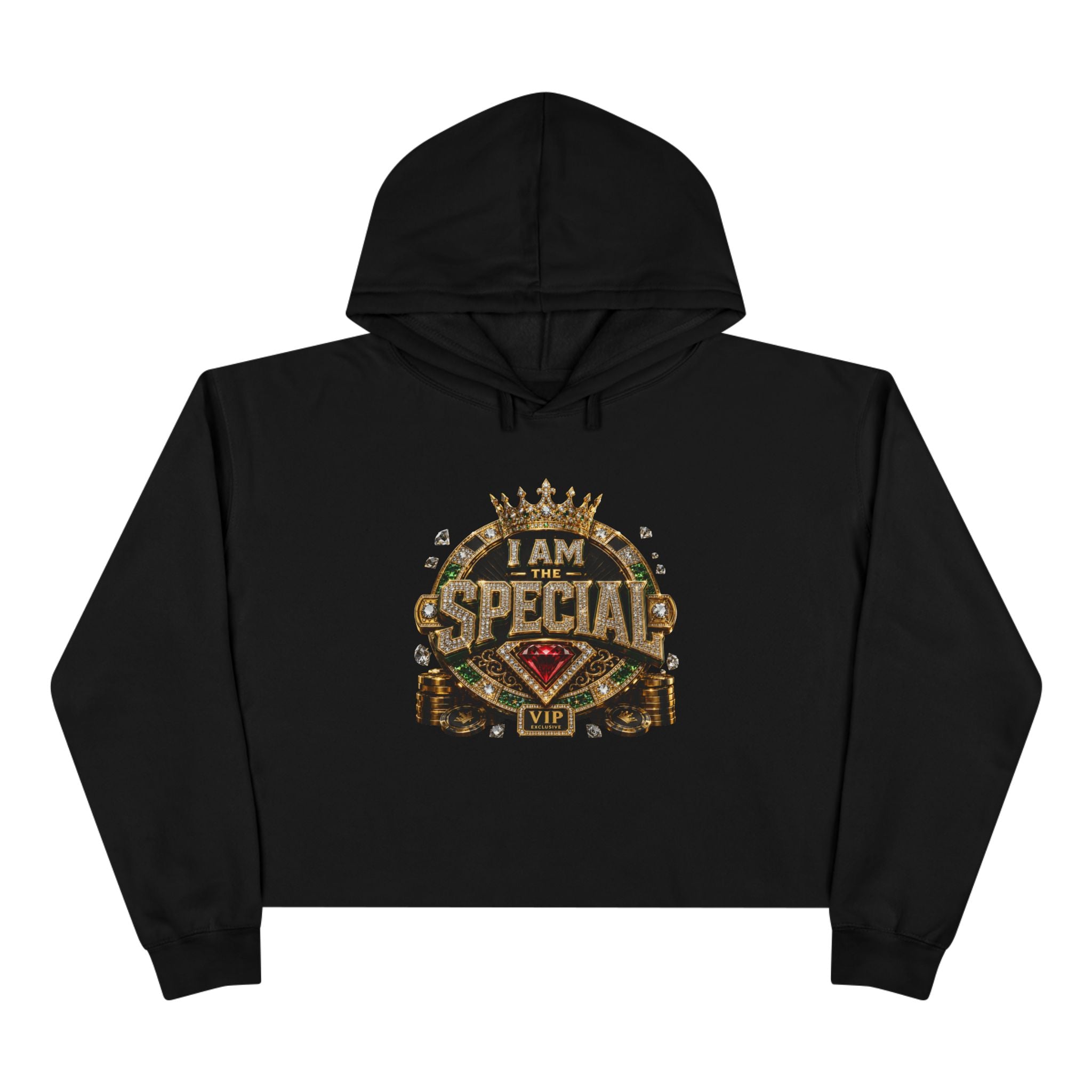 "I Am The Special" Cropped Hoodie by Harley Knox