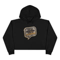 "You Get Nowhere When You Go Nowhere" Cropped Hoodie by Harley Knox