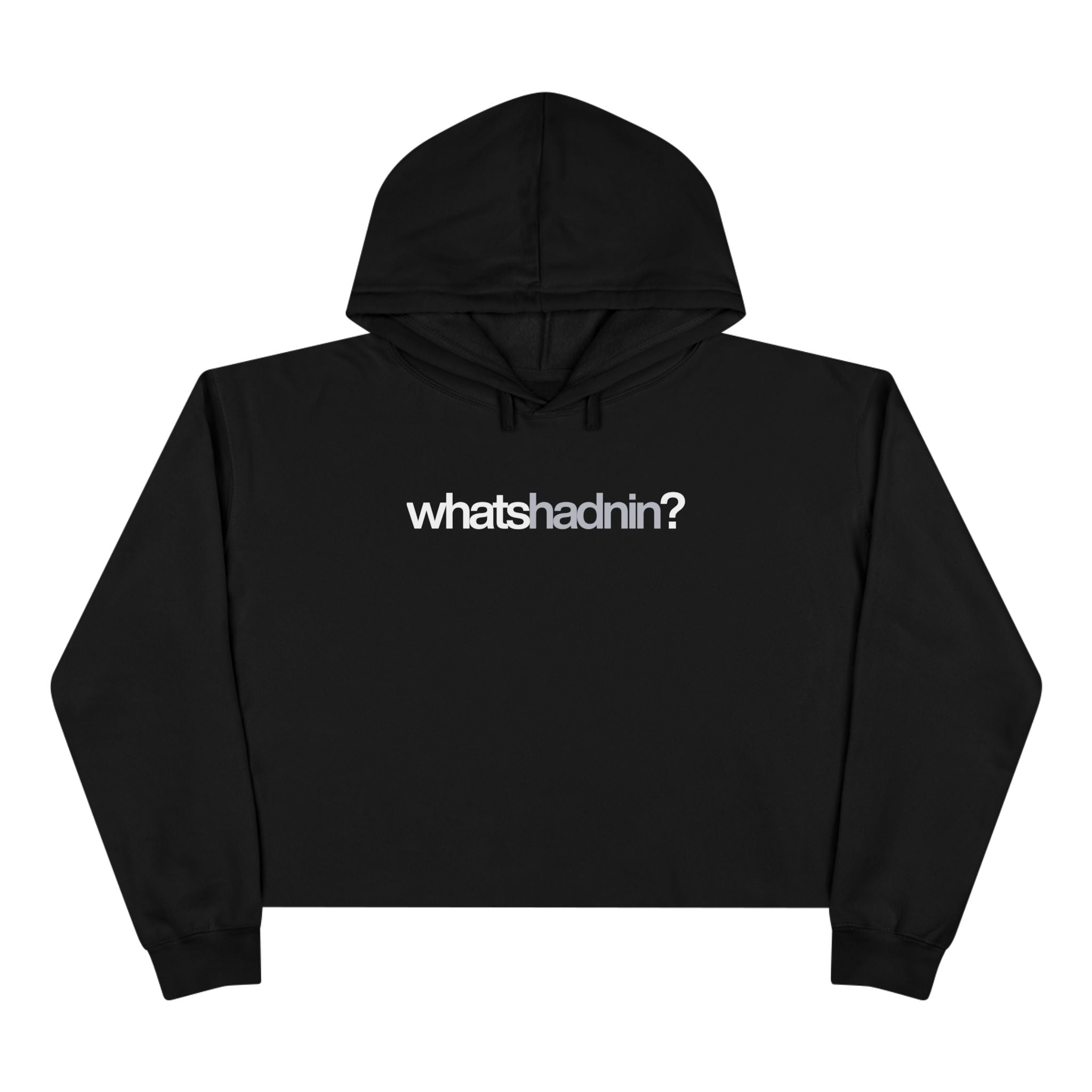 whats hadnin? Official Cropped Hoodie by Harley Knox